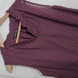 41 Hawthorn Sleeveless Purple Blouse Size Large